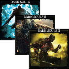 Load image into Gallery viewer, ** SHIPPING NOW ** DARK SOULS TRILOGY VINYL SOUNDTRACK BUNDLE [SL9 Exclusive *ETHEREAL MIST* Variants]
