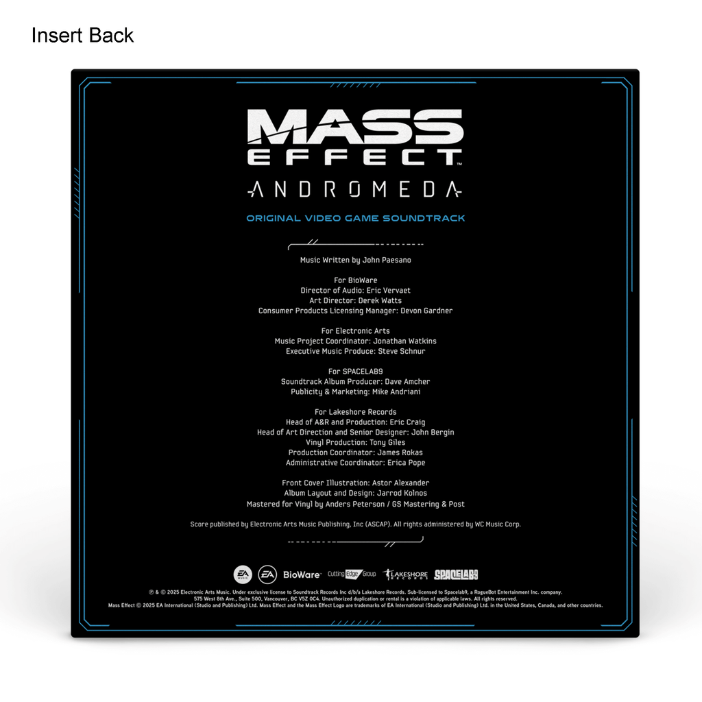 MASS EFFECT: ANDROMEDA - Soundtrack 3LP SET [Exclusive Vinyl Variants]