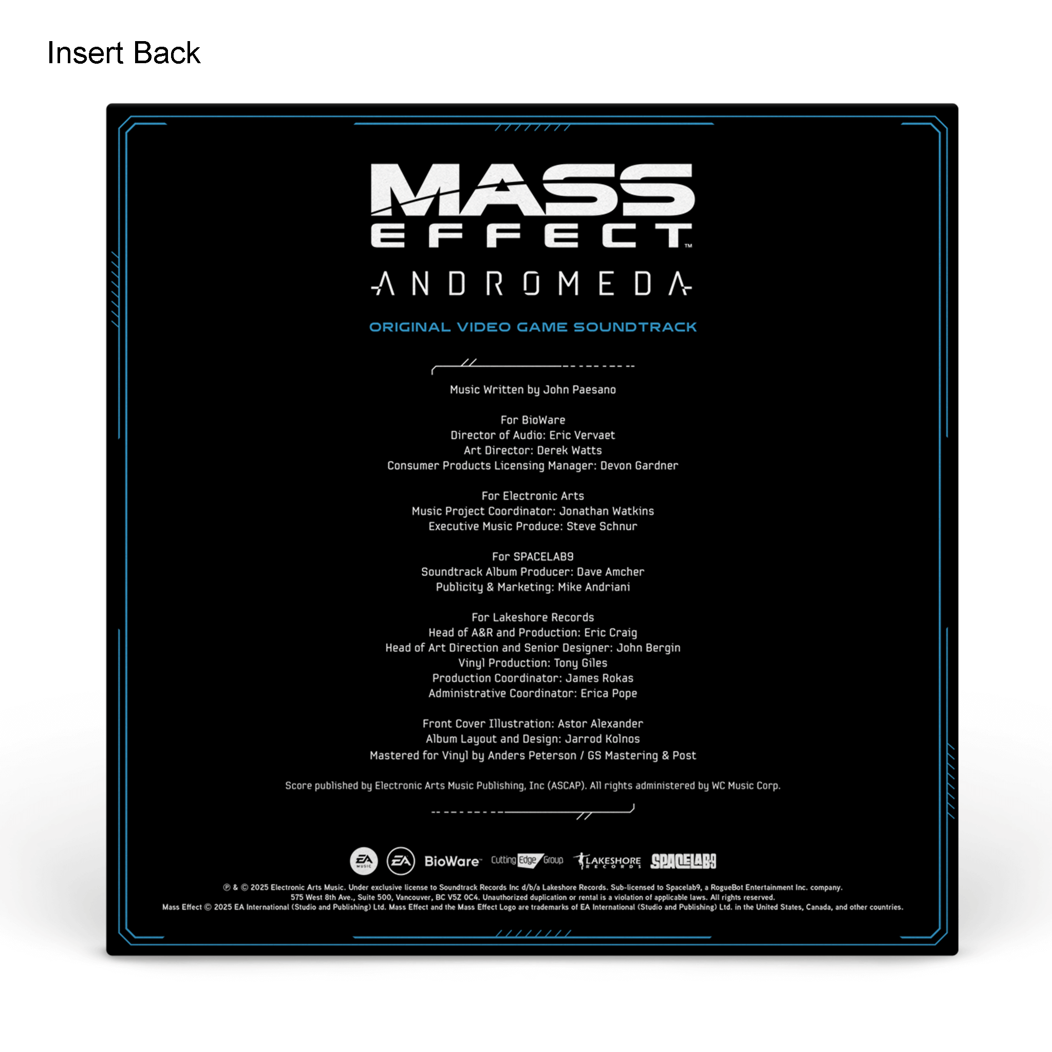 MASS EFFECT: ANDROMEDA - Soundtrack 3LP SET [Exclusive Vinyl Variants]