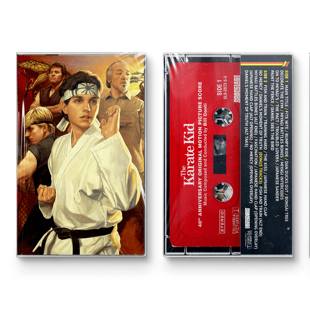 ** PRE SALE ** THE KARATE KID: 40th ANNIVERSARY MOTION PICURE SCORE CASSETTE TAPE [SL9 Exclusive]
