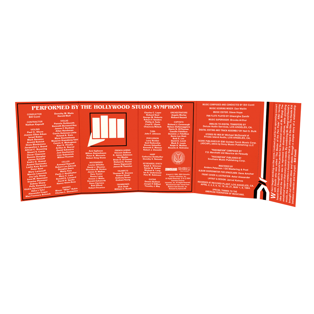 ** PRE SALE ** THE KARATE KID: 40th ANNIVERSARY MOTION PICURE SCORE CASSETTE TAPE [SL9 Exclusive]