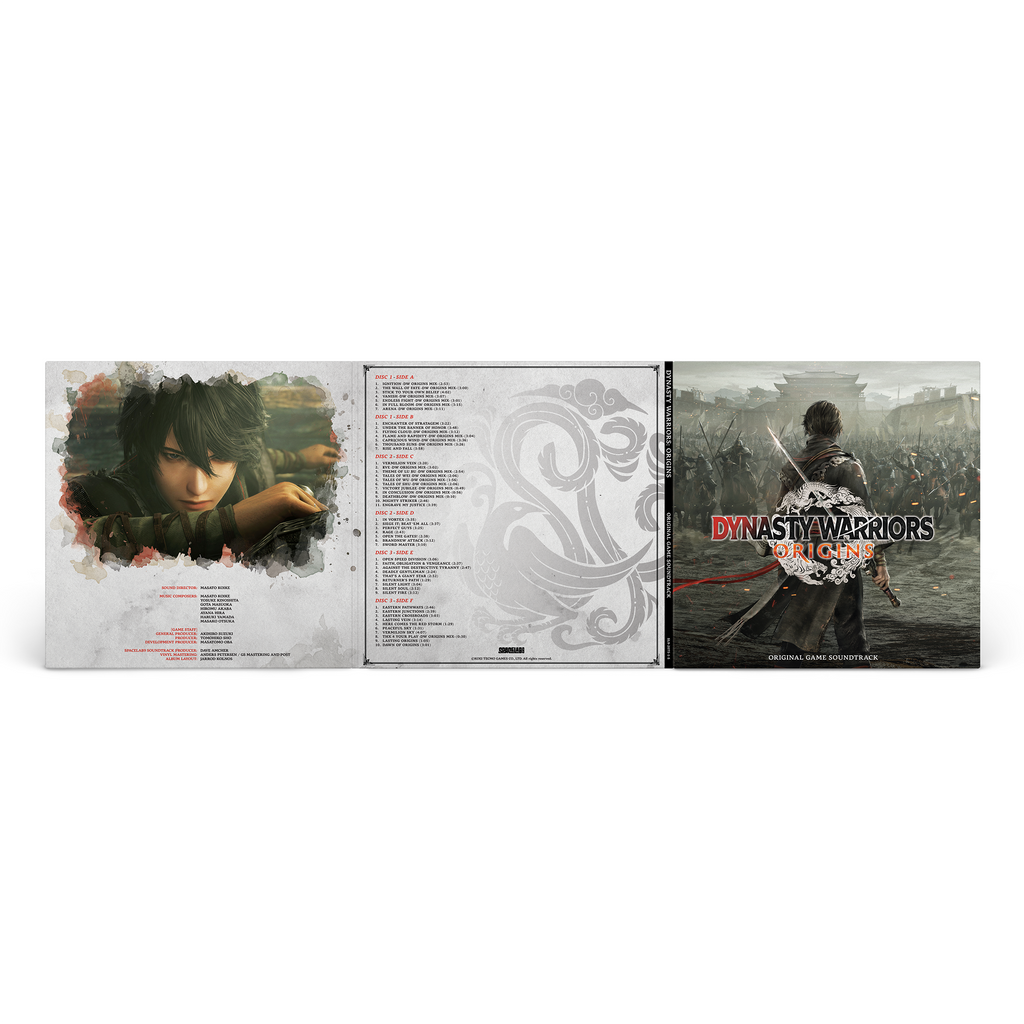 Dynasty Warriors Origins 3LP gatefold jacket exterior