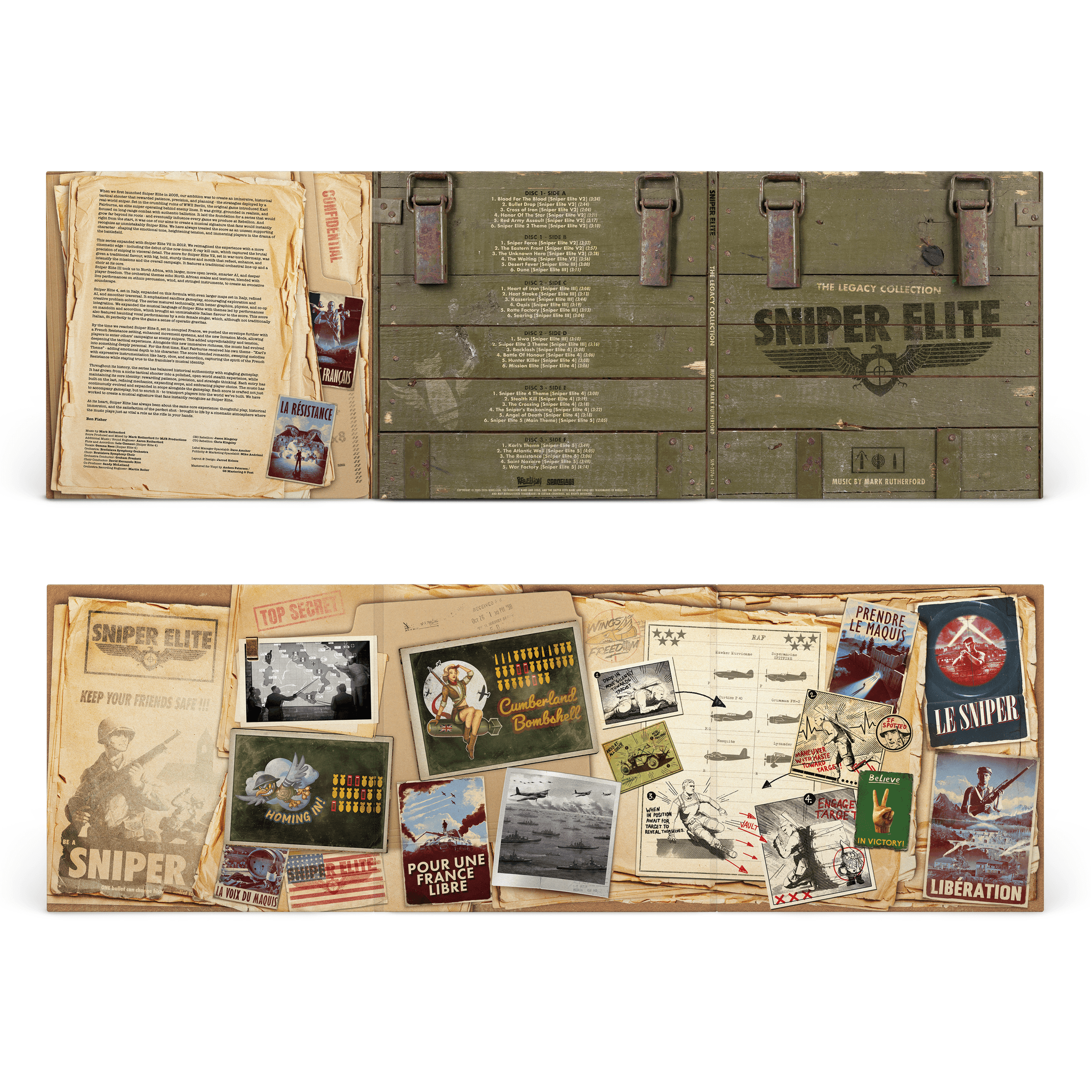 ** PRE SALE ** SNIPER ELITE: Legacy Collection 3LP SET [Exclusive Vinyl Variant]