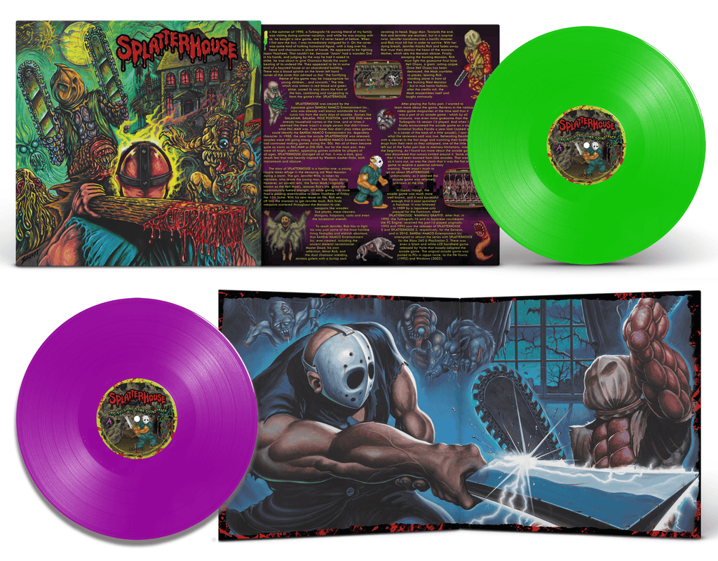 ** NOW SHIPPING ** SPLATTERHOUSE: Original Soundtrack LP [Exclusive NEON Variants]
