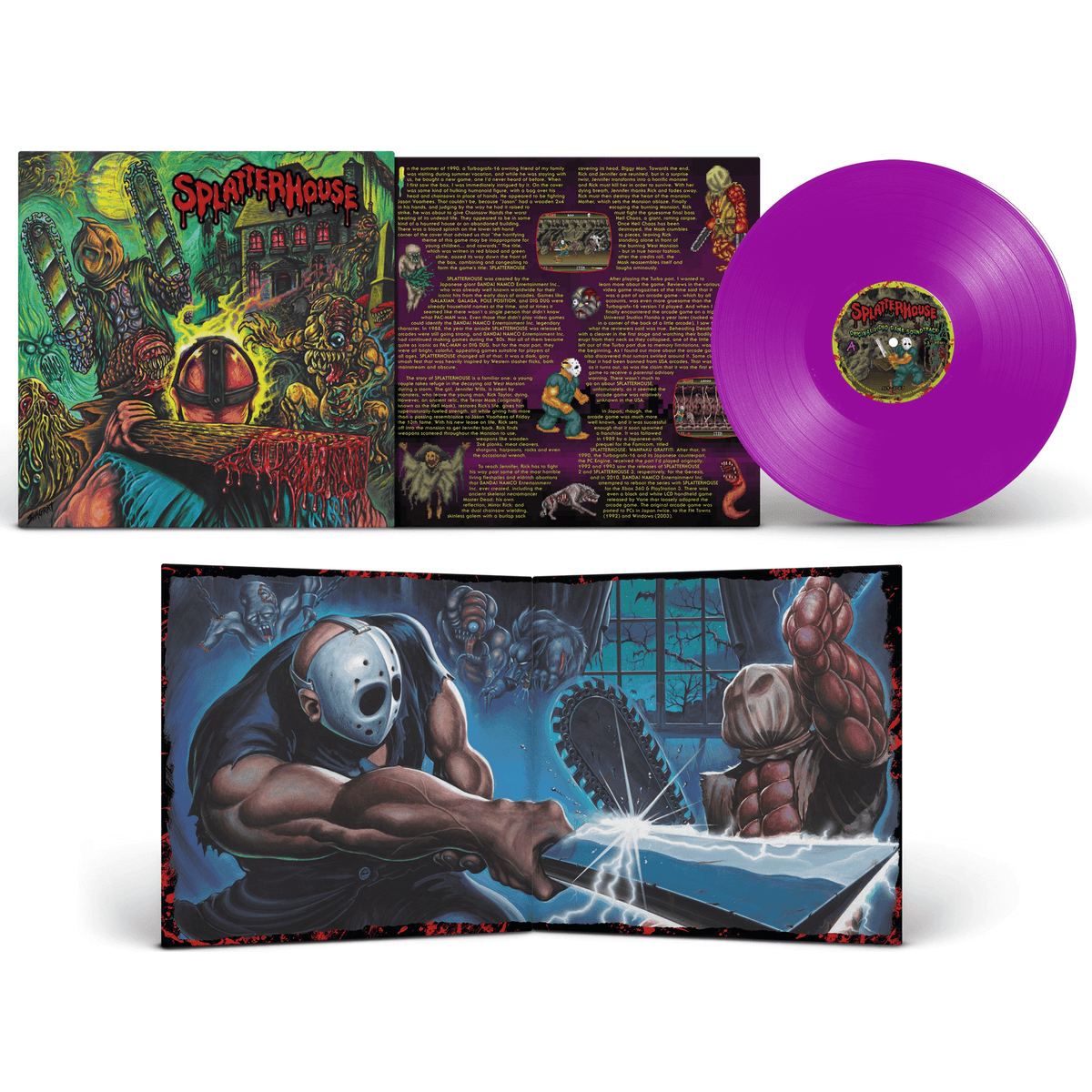 ** NOW SHIPPING ** SPLATTERHOUSE: Original Soundtrack LP [Exclusive NEON Variants]