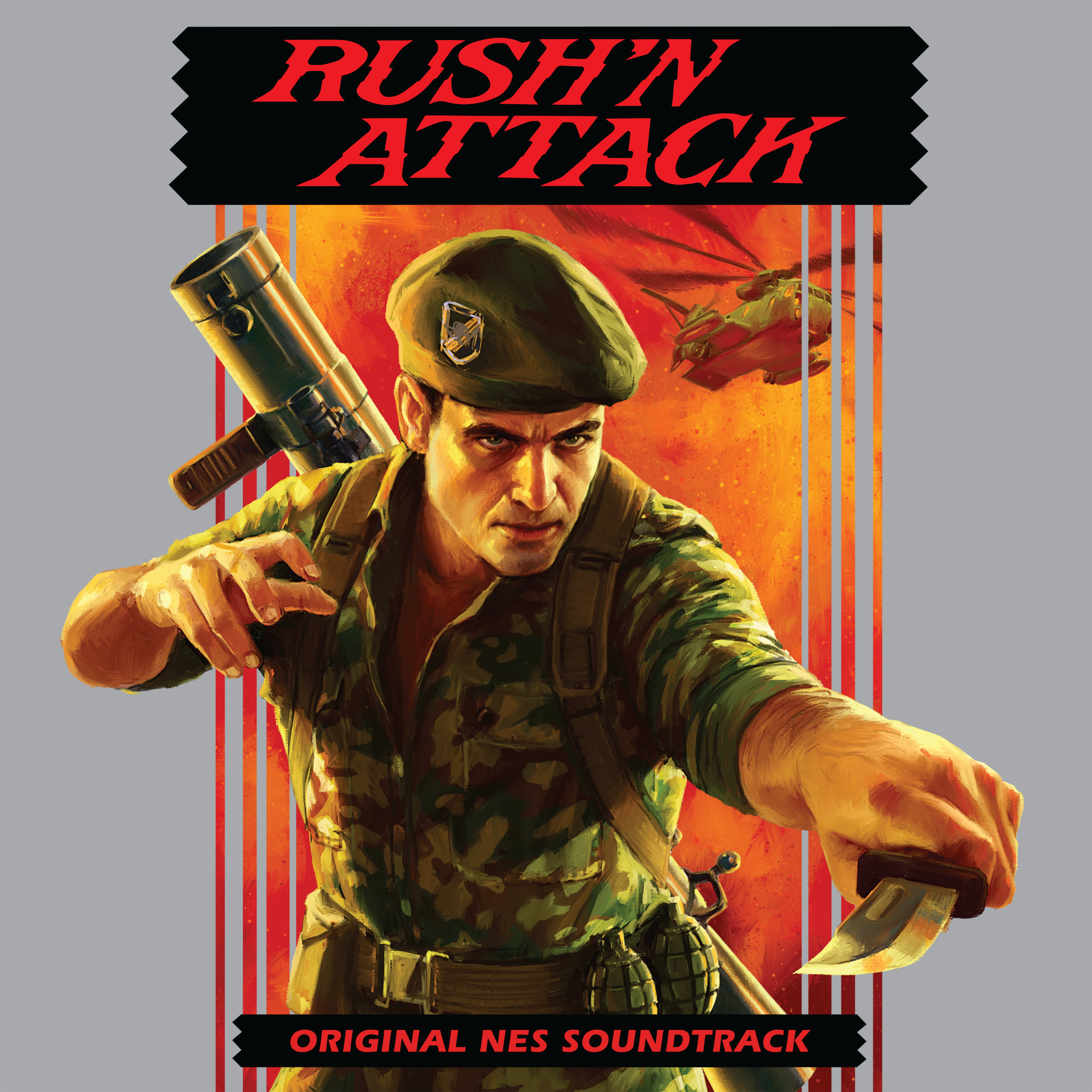 Rush N' Attack: Original NES Soundtrack 7" [SL9 Exclusive "Rapid Fire Red" Vinyl Variant]